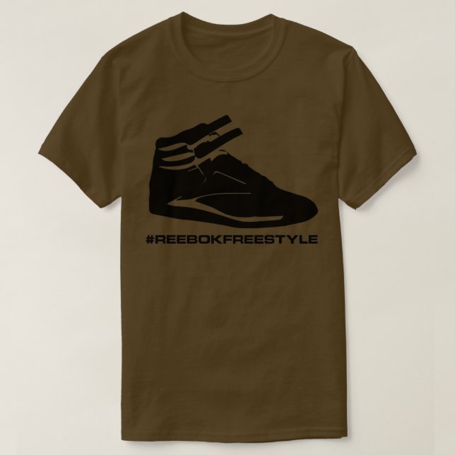 Reebok Freestyle Sneaker in Black reebokfreestyle T-Shirt (Design vorne)
