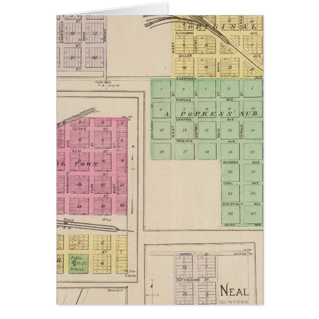 Reece, Fall River, Hamilton und Climax, Kansas (Vorne)