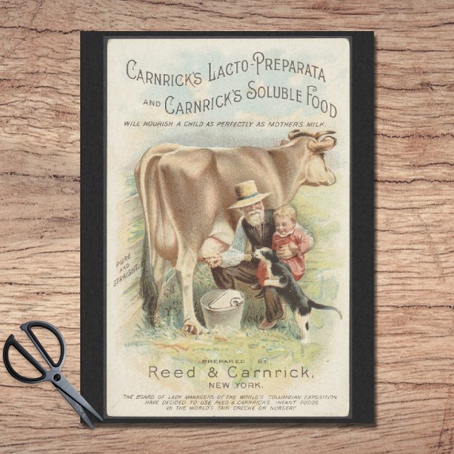 Reed Carnrick Vintag Farm Ad Seidenpapier (Von Creator hochgeladen)