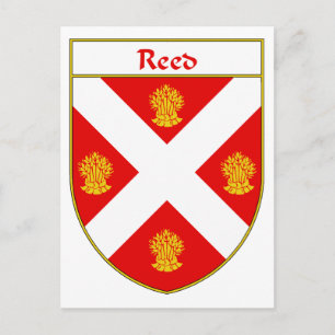 Reed Coat of Arms/Familienwappen Postkarte