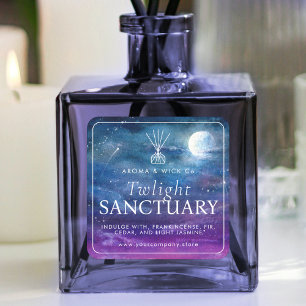 Reed Diffuser Night Sky Art Produkt Quadratischer Aufkleber