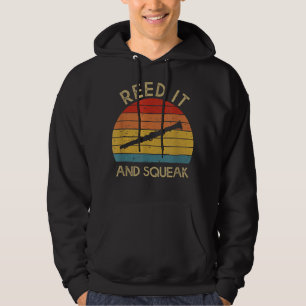 Reed It _ Squeak Funny Clarinet Player Clarinetit Hoodie