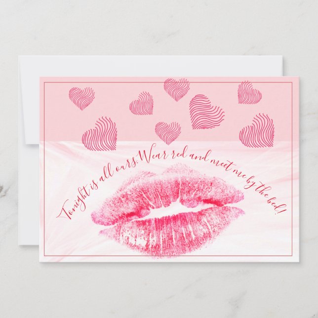 Reed Lips Valentine mit Zitat Feiertagskarte (Vorderseite)
