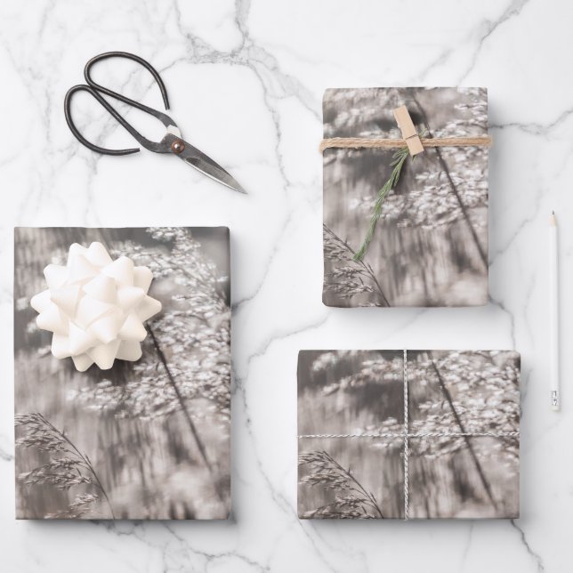 Reed Nature Foto Geschenkpapier Set (Vorderseite)