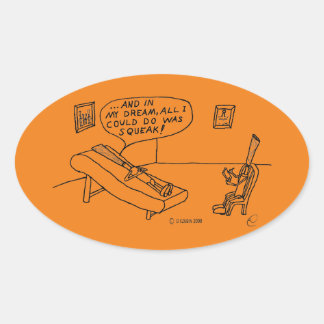 Reed Psychologin White Oval Sticker
