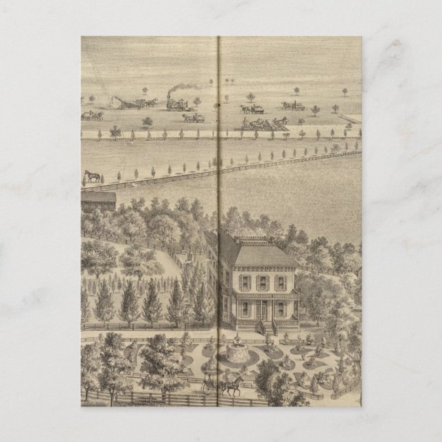 Reed residence, Knights Landing Postkarte (Vorderseite)