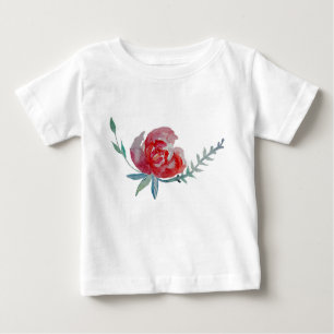 Reed Rose Wasserfarbe Kleinkind Ruffle T-Shirt, we Baby T-shirt