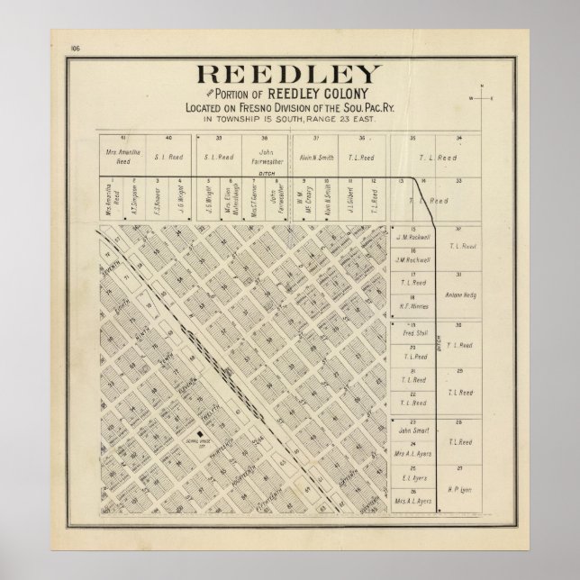 Reedley, Kalifornien Poster (Vorne)