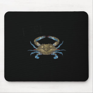 Reedville Virginia Blue Crab Seit 1874 Schwarzer S Mousepad
