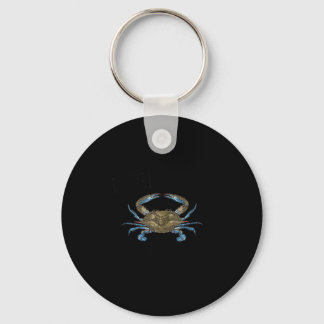 Reedville Virginia Blue Crab Seit 1874 Schwarzer S Schlüsselanhänger