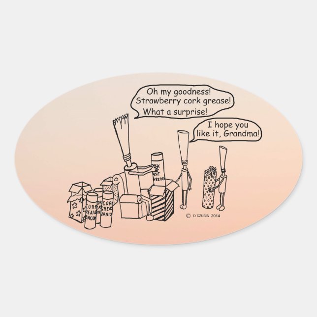 Reedz Gifts Oval Sticker (Vorderseite)