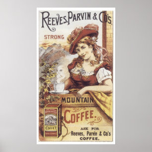 Reeeves Parvin Starker Kaffee Poster