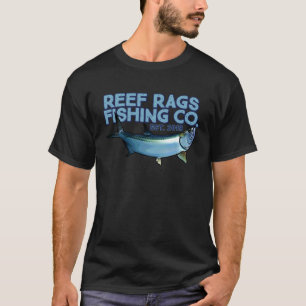 Reef Rags Riesiger Tarpon Tiefsee-Salzwasser-Angel T-Shirt
