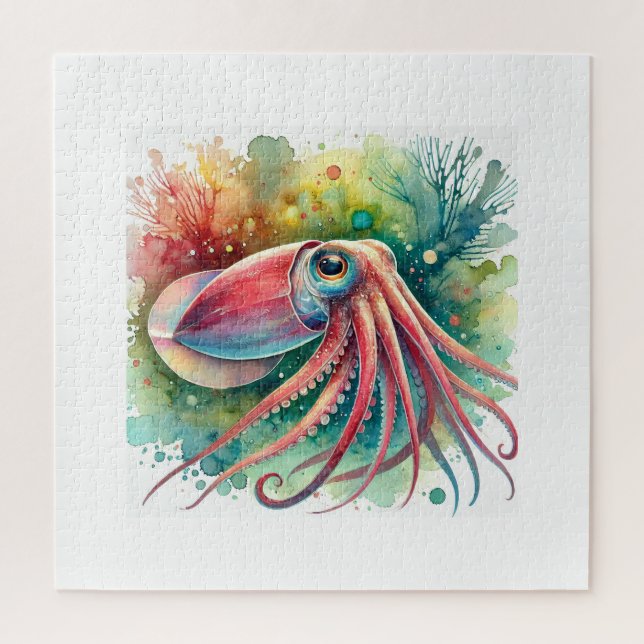 Reef Squid 300824AREF112 - Watercolor Puzzle (Vertikal)