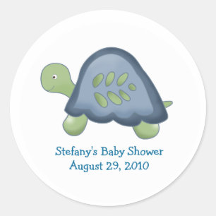 Reef Turtle Personalisiert Gefälligkeitskleber Runder Aufkleber