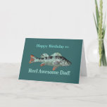 Reel Awesome Dad Fishing Humor Birthday Humor Karte<br><div class="desc">Fun Reel Awesome Dad Fishing Humor for Father’s Birthday</div>