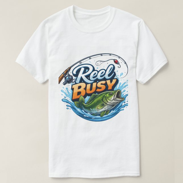 REEL BUSY- Fishing Shirt (Design vorne)