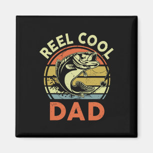 Reel Cool Dad-Shirt Vatertag Geschenk Lustig B Pap Magnet