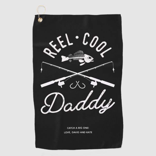 Reel Cool Daddy Personalisiertes Handtuch (Vorderseite)