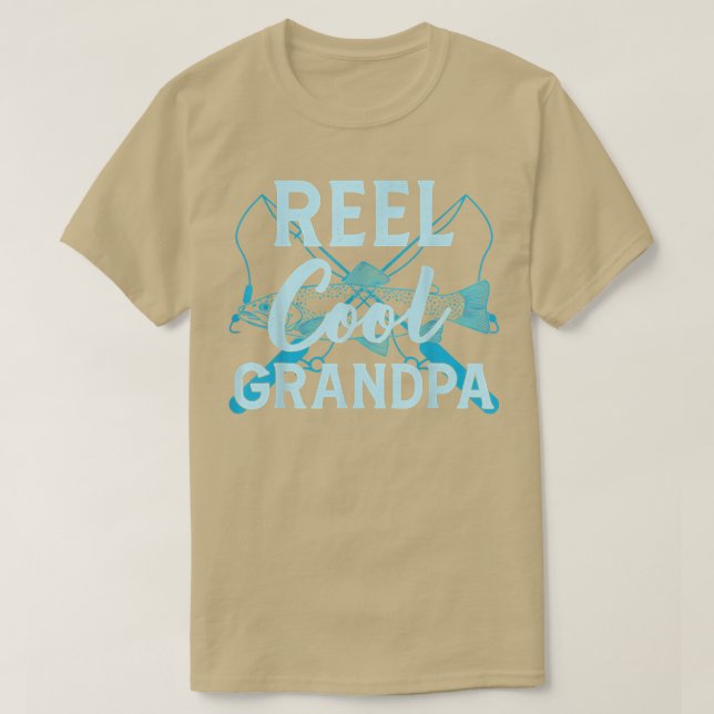 Reel Cool Grandpa Fisherman Daddy Father's Day Fun T-Shirt (Design vorne)