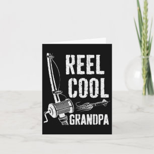 Reel Cool Grandpa Fisherman Vatertag Shirt Karte