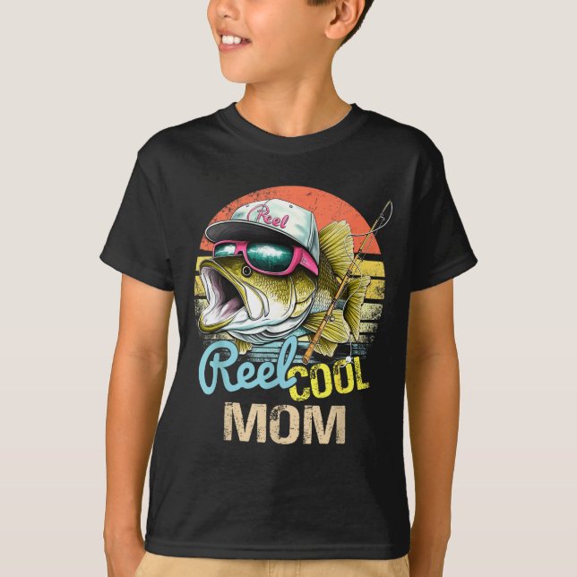 Reel Cool Mom Funny Fishing Quotes For Uncle Women T-Shirt (Vorderseite)