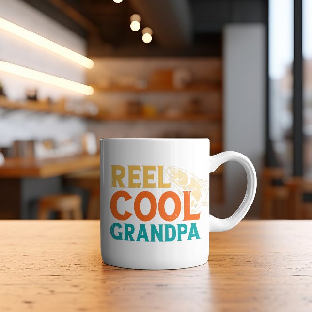"Reel Cool Opa T - Shirt - Kaffeetasse (Von Creator hochgeladen)