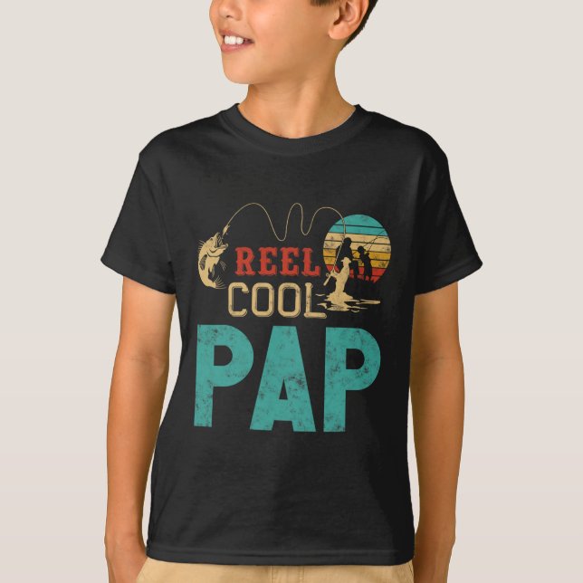 Reel Cool Pap Fishing Father’s Day Gift For Fisher T-Shirt (Vorderseite)
