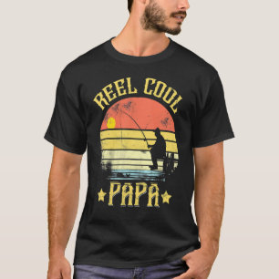 Reel Cool Papa Angeltag Papa Papa T-Shirt