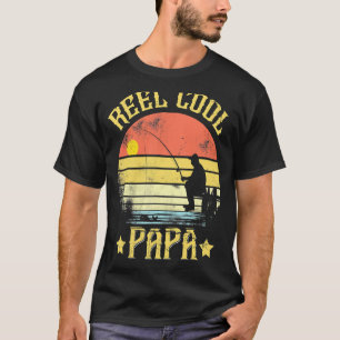 Reel Cool Papa Angeltag Papa Papa T-Shirt