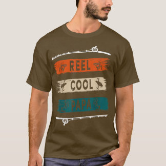 Reel Cool Papa Fisherman Funny Fishing T-Shirt