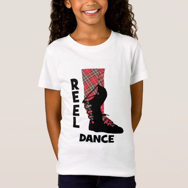 Reel Dance Scottish Country Dance Themed T-Shirt (Vorderseite)