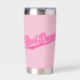 Reel Drama Doll Pink Chicks Who Fish Funny Fishing Thermobecher