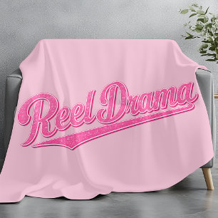 Reel Drama Puppe Rosa Chicks, die fischen, lustige Fleecedecke