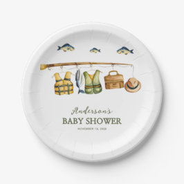 Reel Excited Little Fisherman Baby Shower  Pappteller