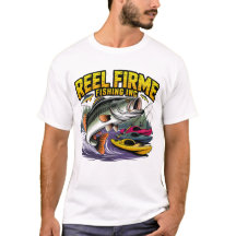 Reel Firme Fishing Inc Vintage-Bass-T-Shirt