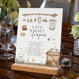 Reel Fuel Fishing Spate Night Diapers Rustikales Z Acrylschild