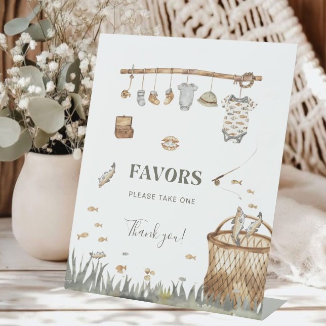 Reel Fun Fishing Baby Shower Favorit Schild (Von Creator hochgeladen)