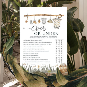 Reel Fun Fishing Over oder unter Baby Shower Game