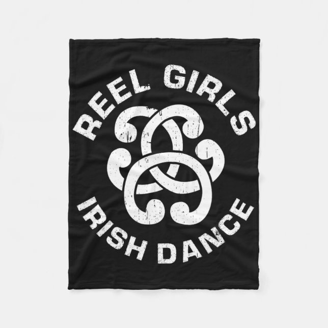 Reel Girls Irish Dance Dancer Funny Irish Dancing Fleecedecke (Vorderseite)