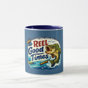 Reel Good Time Fishing Becher Navy Tasse