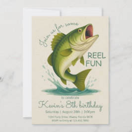 Reel in the Fun Fishing Birthday Einladung