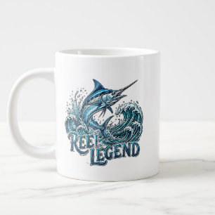 Reel Legend Marlin Ozean Angeldesign Jumbo-Tasse