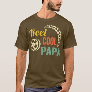Reel Papa Cool Film Liebhaber Geschenk Projektioni T-Shirt