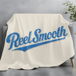 Reel Smooth Fisherman | Retro Küstenleben Fischen Fleecedecke