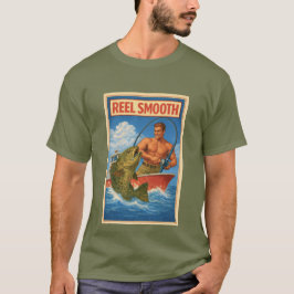 Reel Smooth Fisherman Retro Nautical Salty Angeln T-Shirt