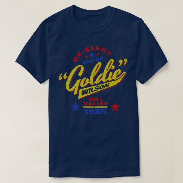Reelect Mayor Goldie Wilson T-Shirt (Design vorne)