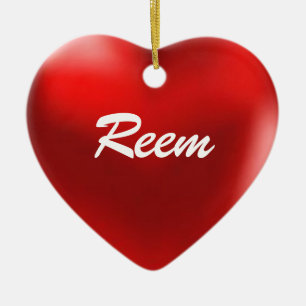 Reem Verzierungs-Herz Keramik Ornament