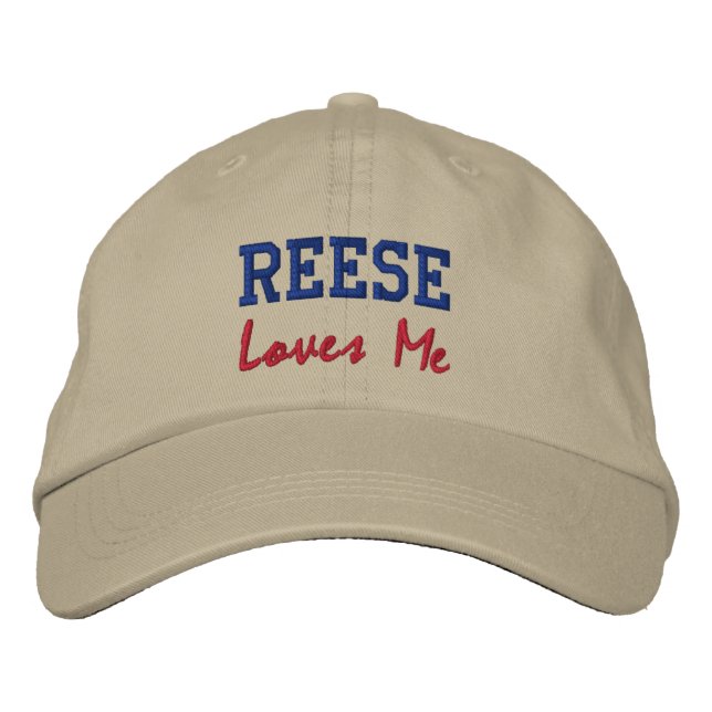 Reese Lieben Me bestickt Name Hat / Cap Bestickte Kappe (Vorderseite)