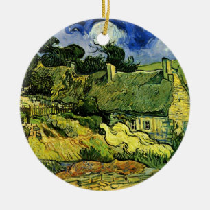 Reetgedeckte Cottages, Cordeville von Vincent van  Keramikornament